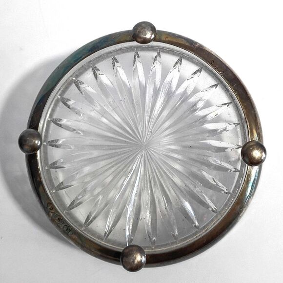 Vintage MSC Middletown Silver Co. Silverplate 2 Piece Relish Dish Ashtray 1940s - Picture 3 of 6